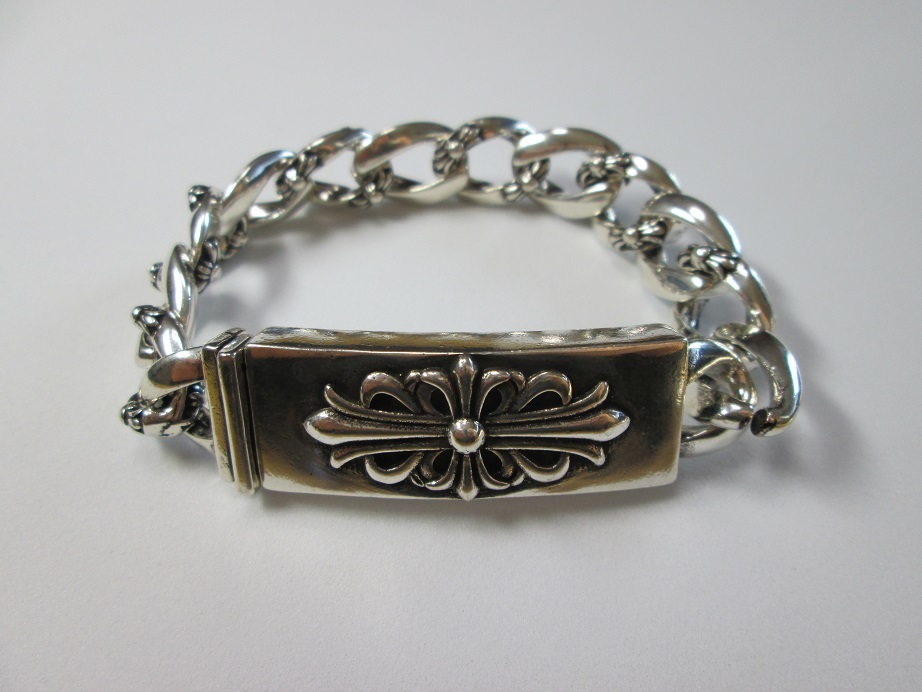 ブレスレット バングル シルバー クロス フラワー 紋章 ヴィンテージ 韓国 メンズ_画像1