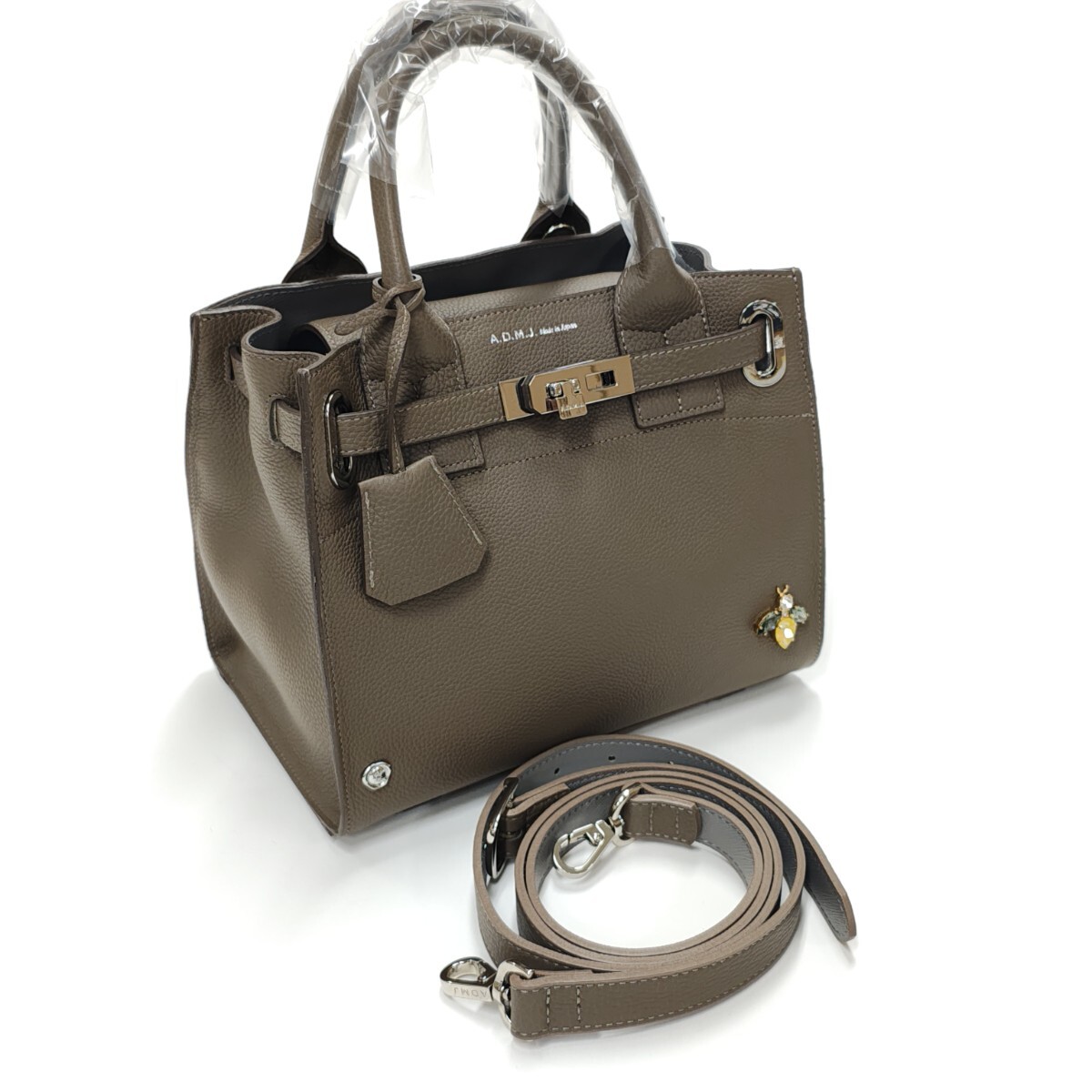 エーディーエムジェイadmja.d.m.j.A.D.M.J.ADMJモーツァルトビー&ベルト付きトート_画像1