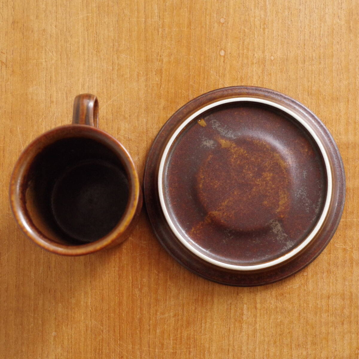 【ビンテージ】 Ruska コーヒー カップ ソーサー ARABIA アラビア ルスカ 02_画像4