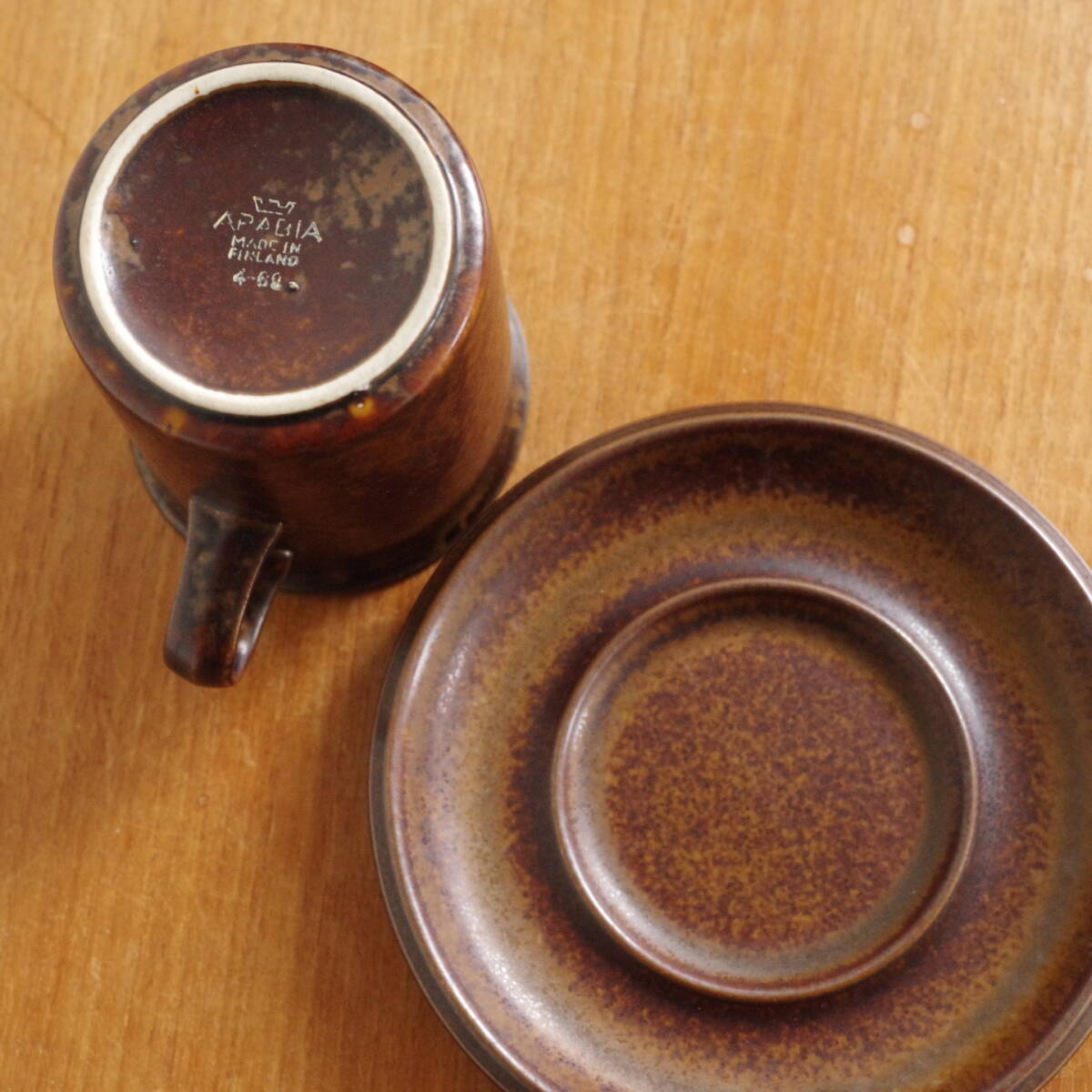 【ビンテージ】 Ruska コーヒー カップ ソーサー ARABIA アラビア ルスカ 02_画像3