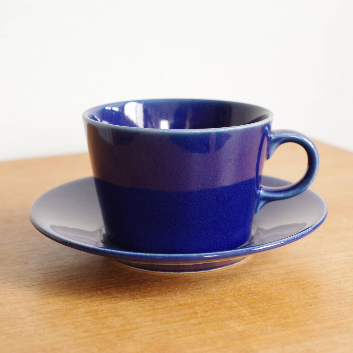 【ビンテージ】ARABIA アラビア Kiita キルタ Teema ティーマ カップ ソーサー ブルー_画像1