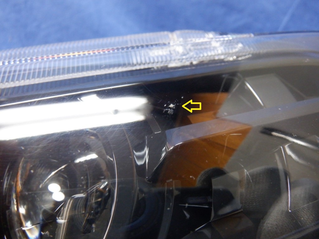 スペーシアカスタム　MK54S/MK94S　左ヘッドライト　LED　100-593DN ジャンク品　　 (Z4069)_画像3