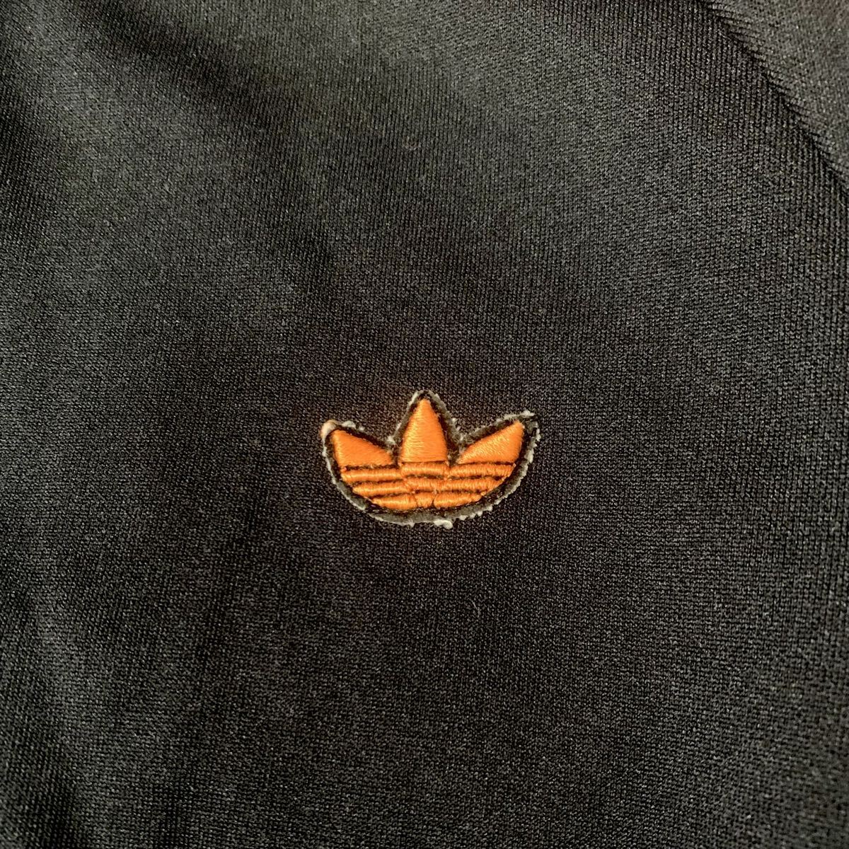 adidas アディダス ジャージ デサント ADS-4F トレフォイル ブラック オレンジ 黒 橙 70s 80s 3号 ビンテージ ヴィンテージ 昭和 レトロ_画像4