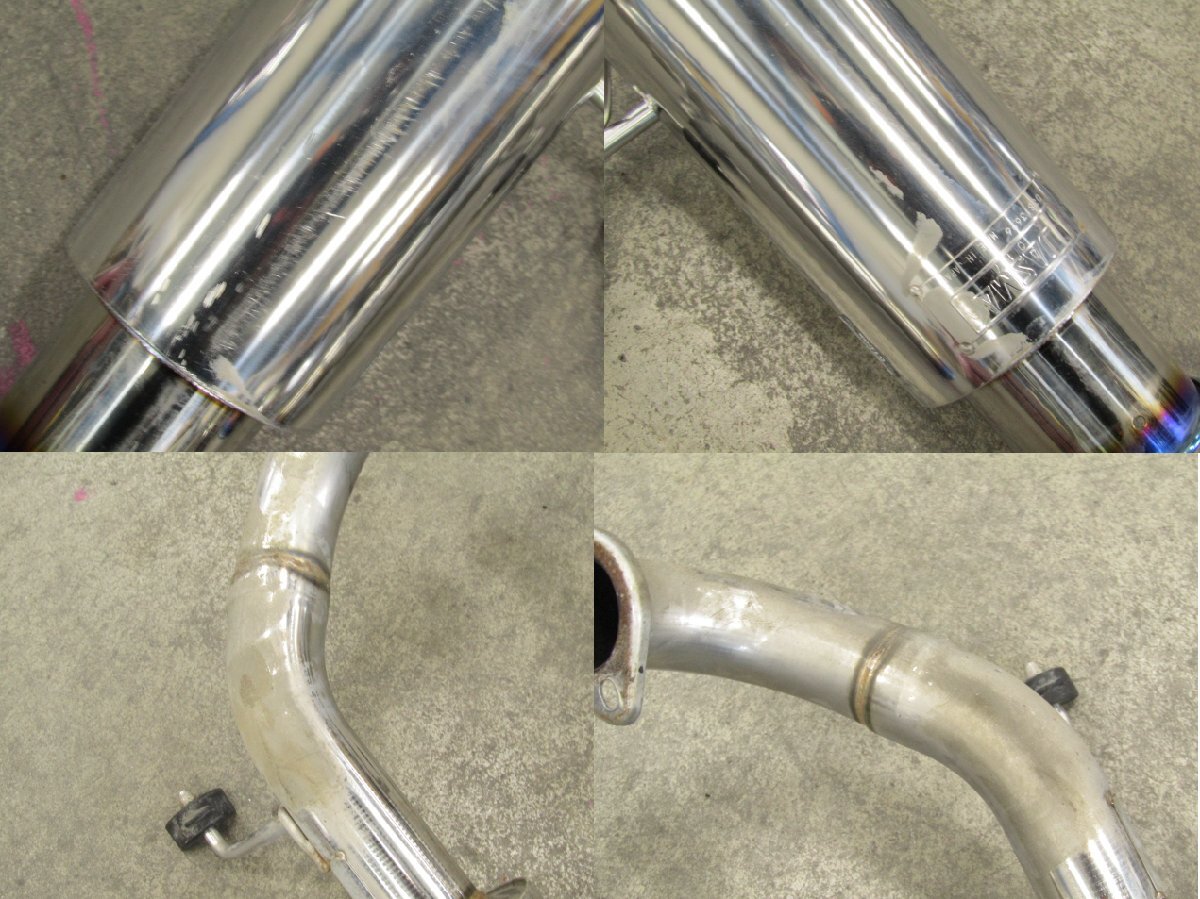 【個人宅配送不可】[46S+Q2] 柿本改 レーシング 06S＆S GTbox リアマフラー 2本出し チタンテール スバル エクシーガ YA5/4 EJ205_画像8