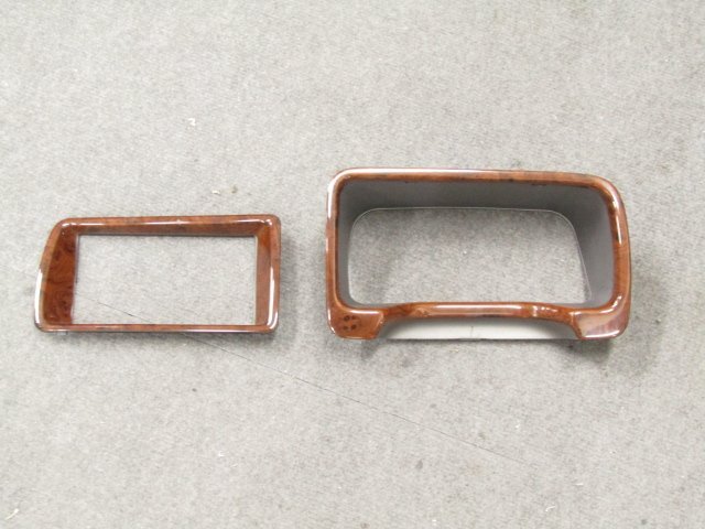 [99S F4] 希少 スバル純正OP TW/TV/TT サンバー スピードメーターパネル/オーディオパネル 木目調 ウッド調 2ケセット_画像1