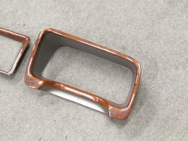 [99S F4] 希少 スバル純正OP TW/TV/TT サンバー スピードメーターパネル/オーディオパネル 木目調 ウッド調 2ケセット_画像2