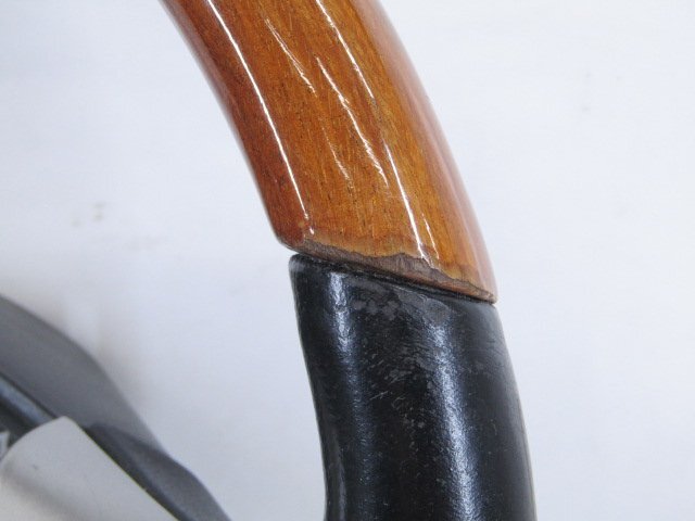 [11T F2] ダイハツ L650S ミラジーノ ステアリングハンドル ウッドコンビハンドル_画像7