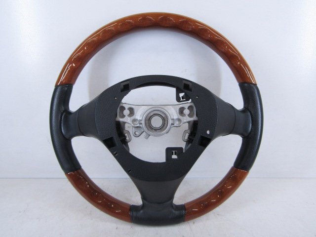 [11T F2] ダイハツ L650S ミラジーノ ステアリングハンドル ウッドコンビハンドル_画像10