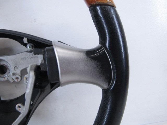 [11T F2] ダイハツ L650S ミラジーノ ステアリングハンドル ウッドコンビハンドル_画像6