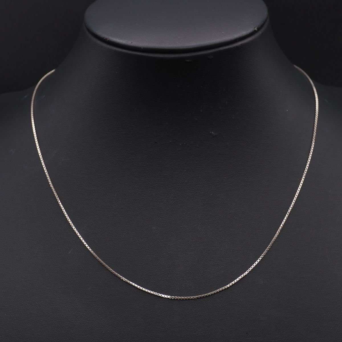 G445 ヴィンテージ S925 ITALY刻印 ネックレス ベネチアンチェーン デザイン シルバー_画像2