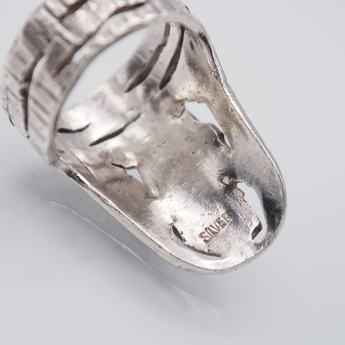 G866 ラピスラズリ SILVER刻印 リング デザイン シルバー 指輪 12月誕生石 11-12号_画像5
