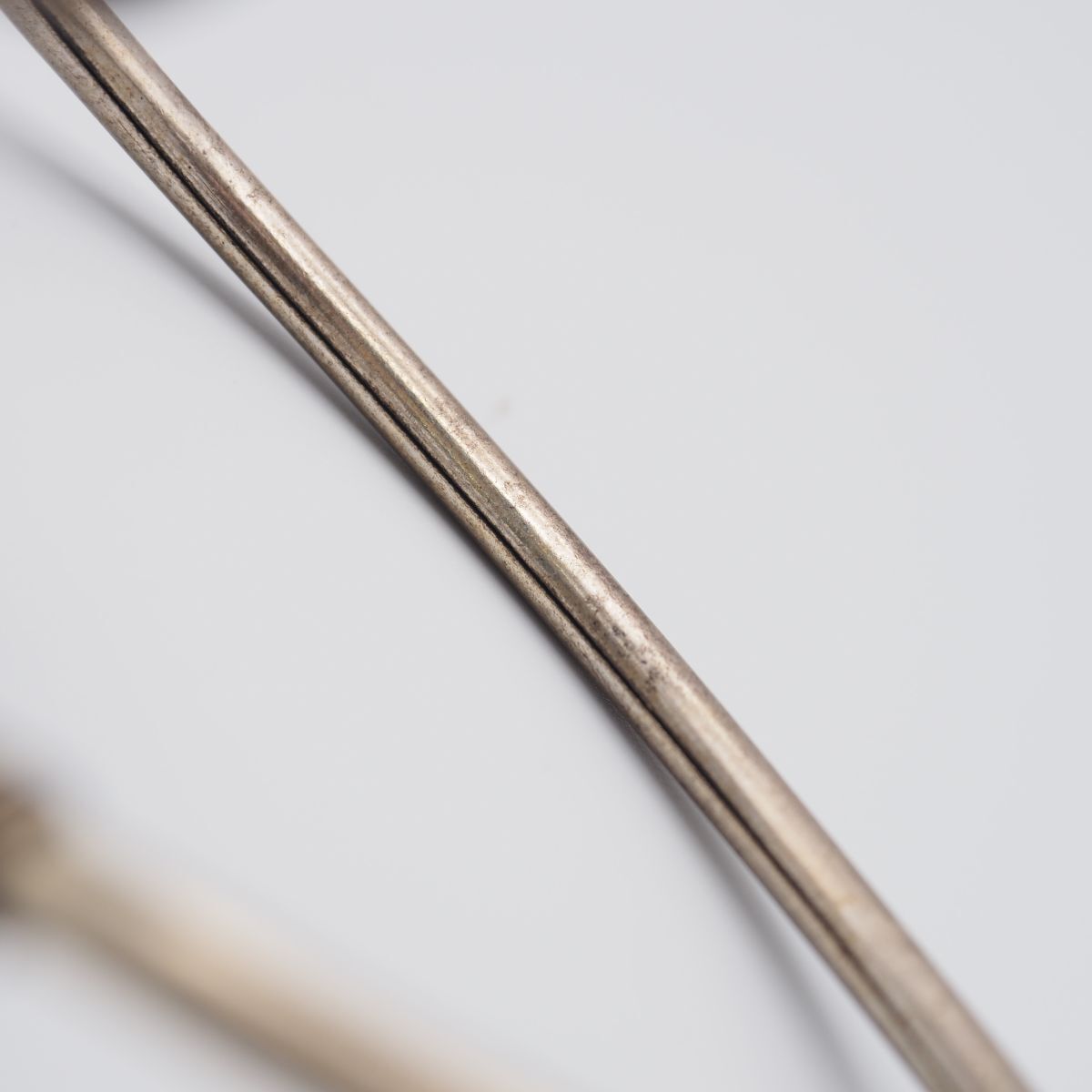 G880 ラピスラズリ バングル ゴールド デザイン シルバー 腕輪 ヴィンテージ 12月誕生石_画像9