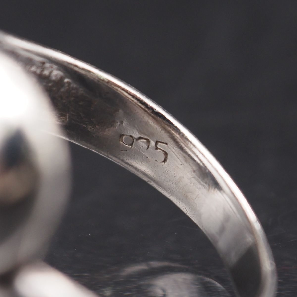 G953 ヴィンテージ SILVER925刻印 リング デザイン シルバー 指輪 9号_画像6
