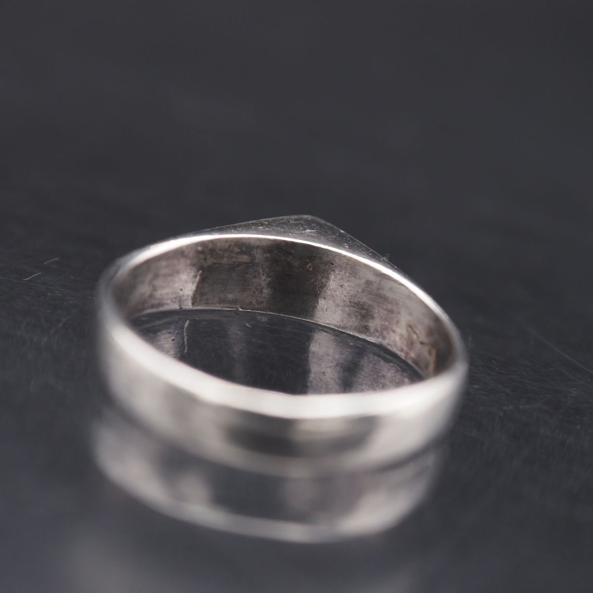 G964 ヴィンテージ SILVER刻印 リング デザイン シルバー 指輪 9号_画像5