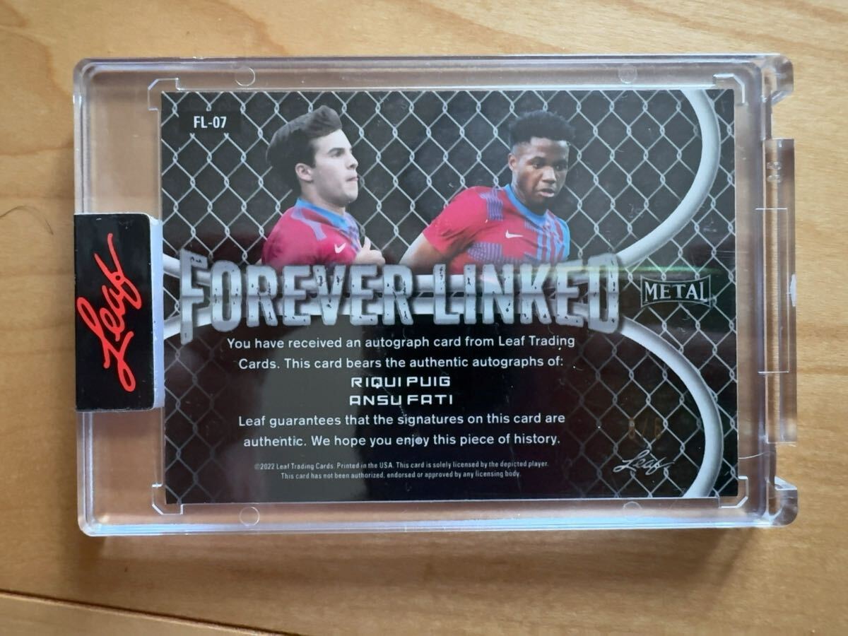 アンス・ファティ　リキ・プッチ　ダブルサインカード_画像2
