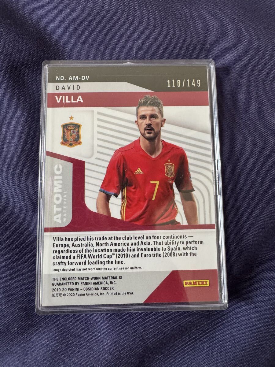 ビジャ 2019-20 PANINI OBSIDIAN ジャージカード_画像2