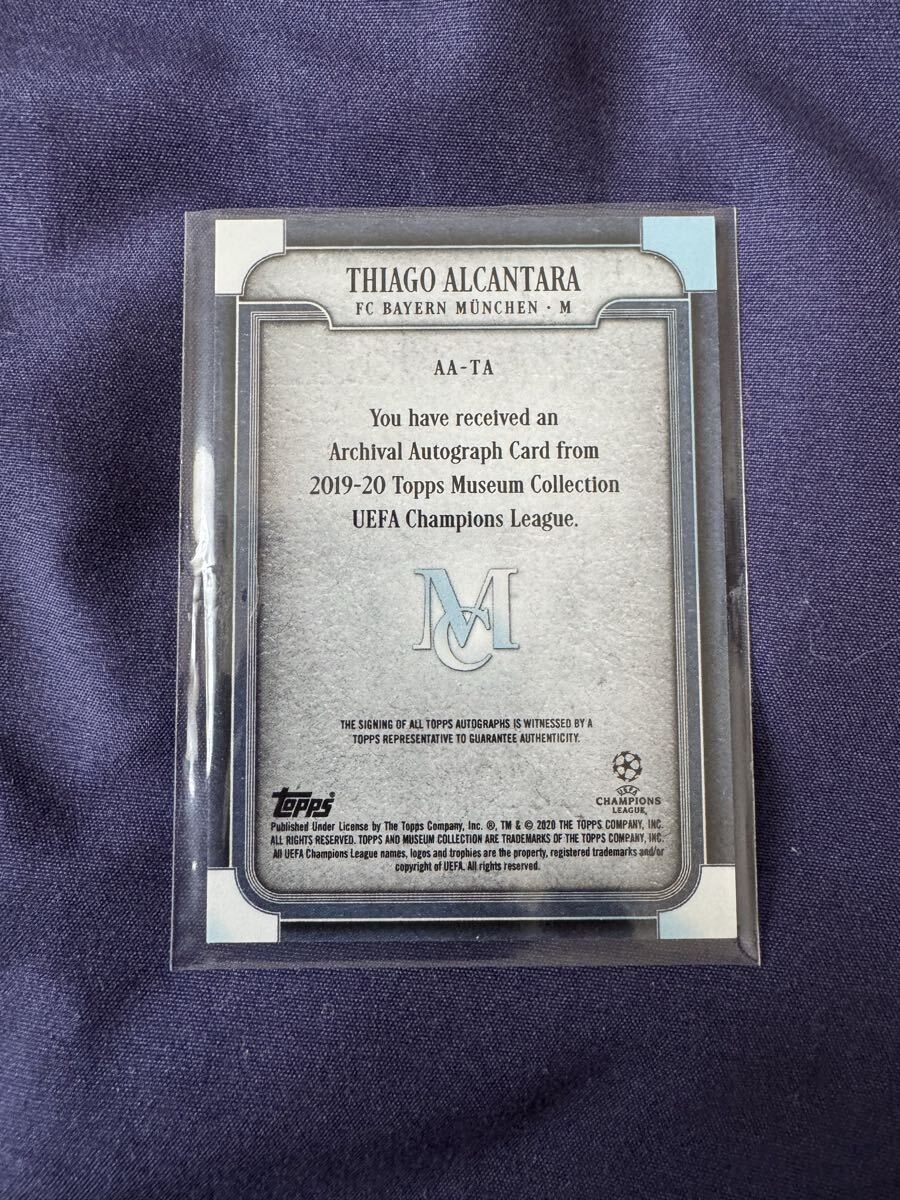チアゴ・アルカンタラ　直筆サインカード　バイエルン_画像3