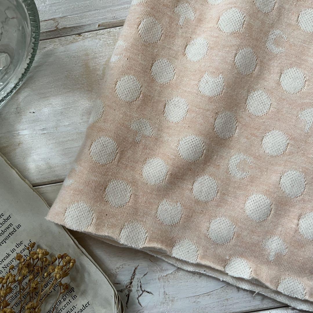 ■0.5m■延長可能■綿100％■ニット■ランダム接結JQ　きのこ三日月ネコ水玉_画像2