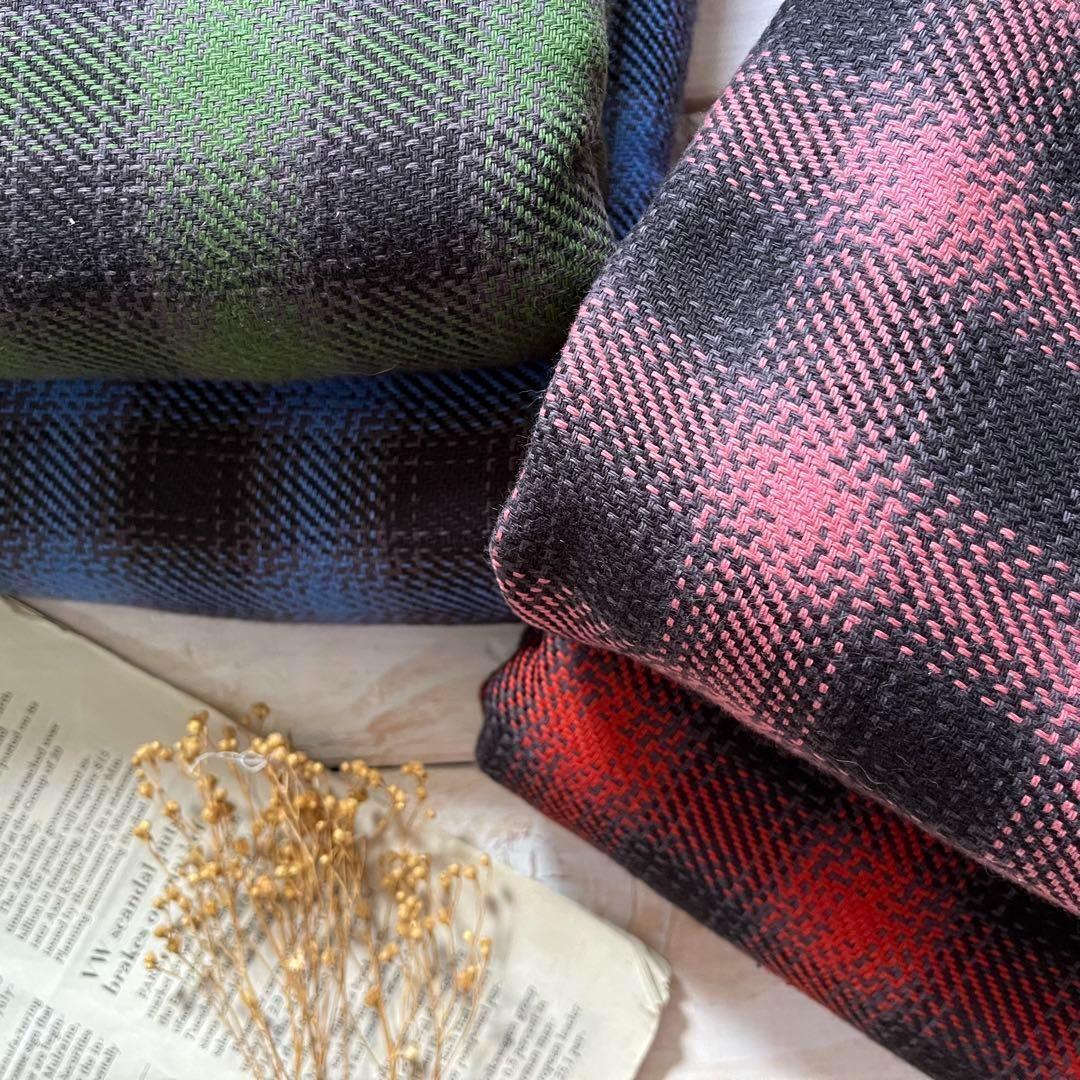 ◇0.5ｍ◇延長可能◇■綿100％■ヘビーツイルネルチェック　裏起毛◇　ブルー　◇_画像2