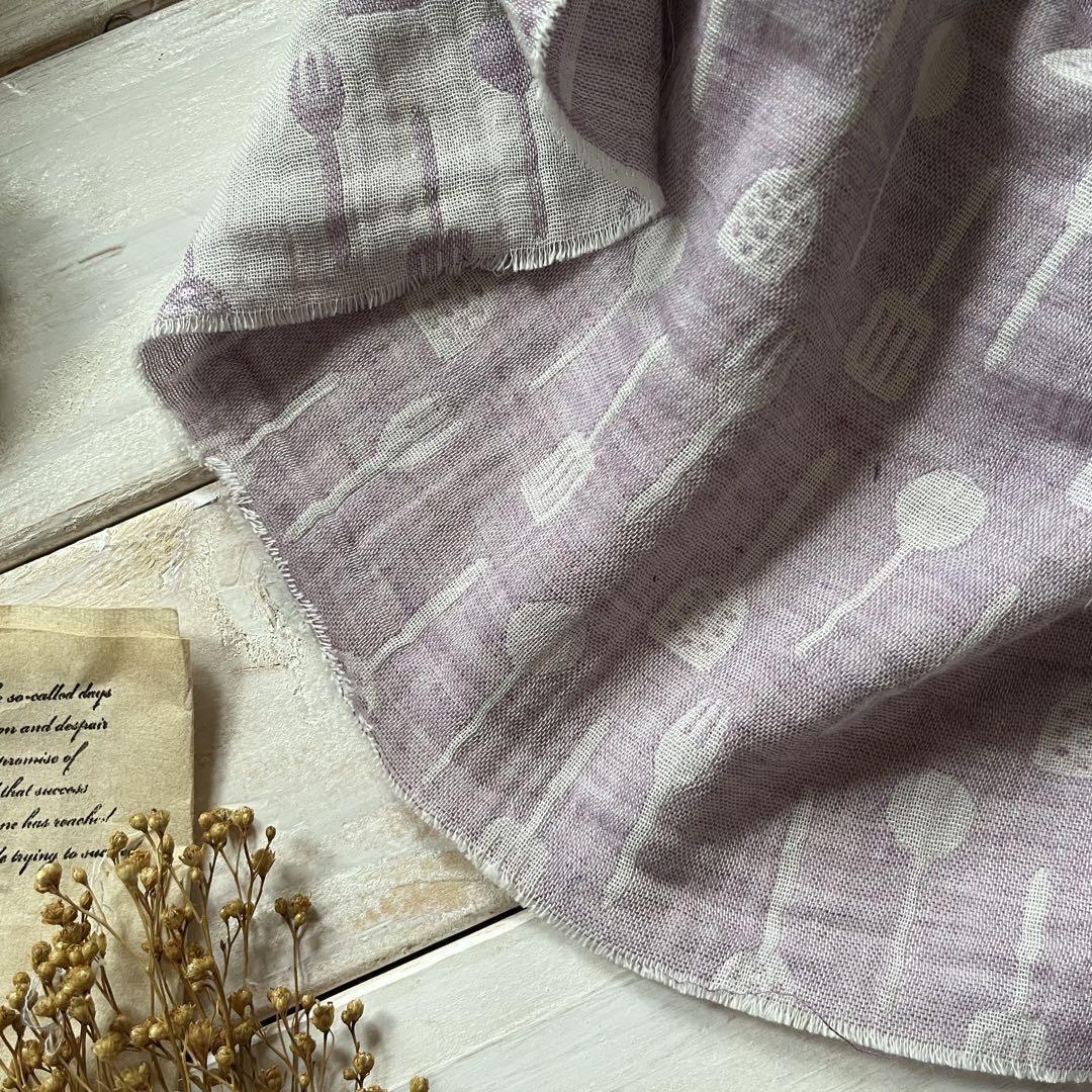 ■0.5ｍ■延長可能オーガニック100％ダブルガーゼキッチン◇ネイビーグレー_画像8