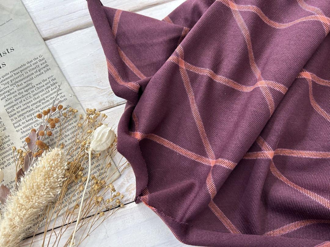 ◇0.5ｍ◇延長可能◇◇■ニット生地■値下げ■在庫売切り■ニット生地・綿100％■ダイヤミラニーズ　　ワイン　◇_画像3