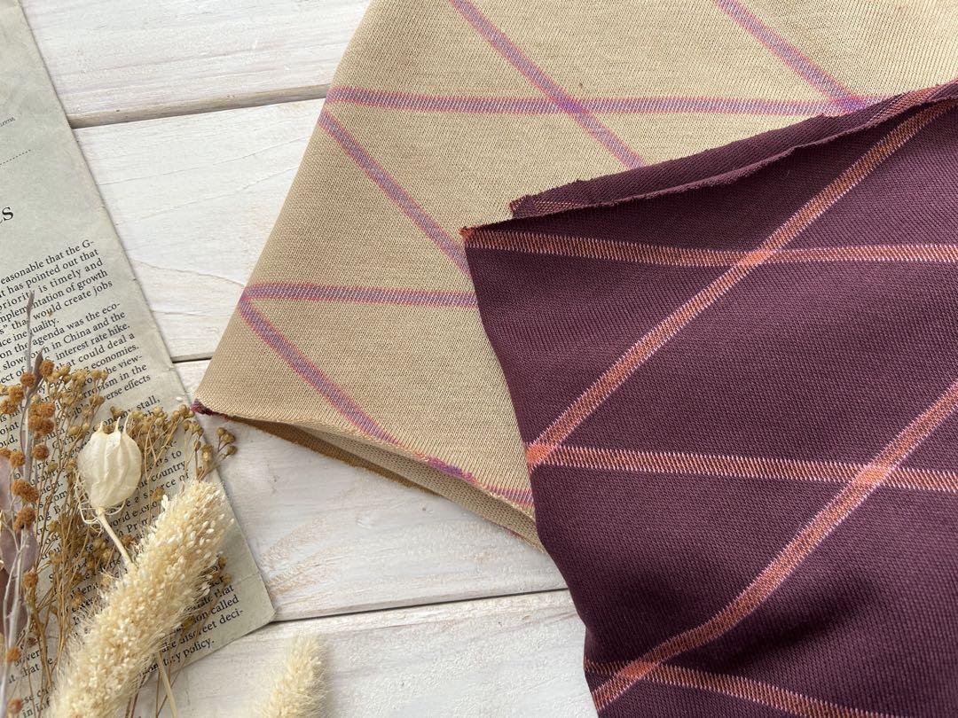 ◇0.5ｍ◇延長可能◇◇■ニット生地■値下げ■在庫売切り■ニット生地・綿100％■ダイヤミラニーズ　　ワイン　◇_画像6