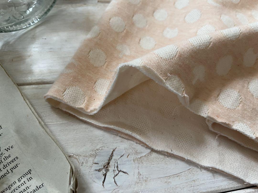 ■0.5m■延長可能■綿100％■ニット■ランダム接結JQ　きのこ三日月ネコ水玉_画像5