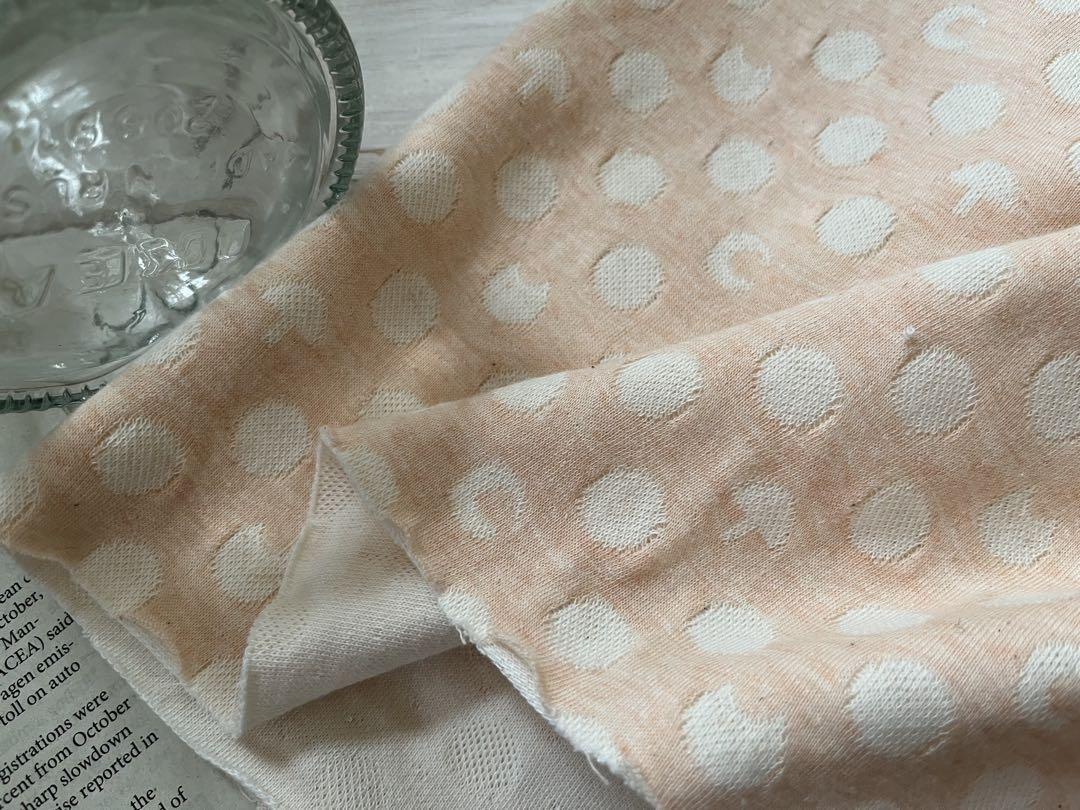 ■0.5m■延長可能■綿100％■ニット■ランダム接結JQ　きのこ三日月ネコ水玉_画像8