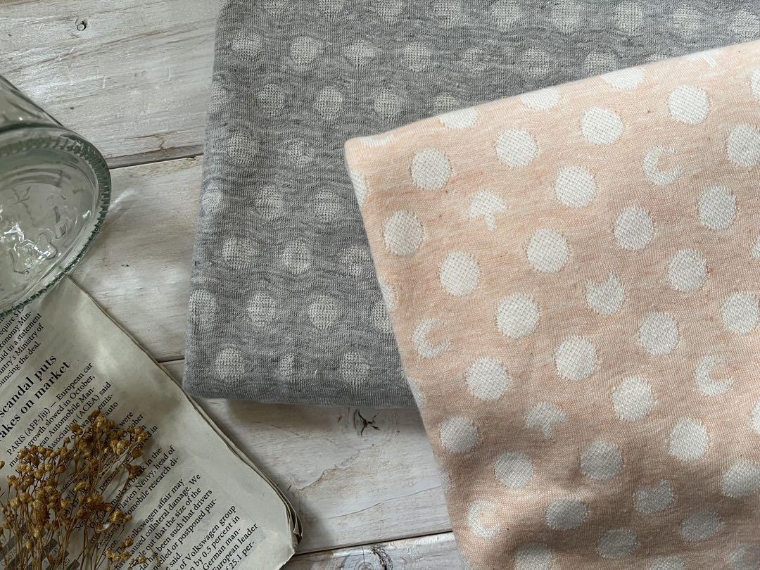 ■0.5m■延長可能■綿100％■ニット■ランダム接結JQ　きのこ三日月ネコ水玉_画像9