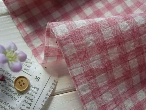 ■0.5m■延長可能■オーガニック100%■オーガニックガーゼギンガム 　木苺_画像4