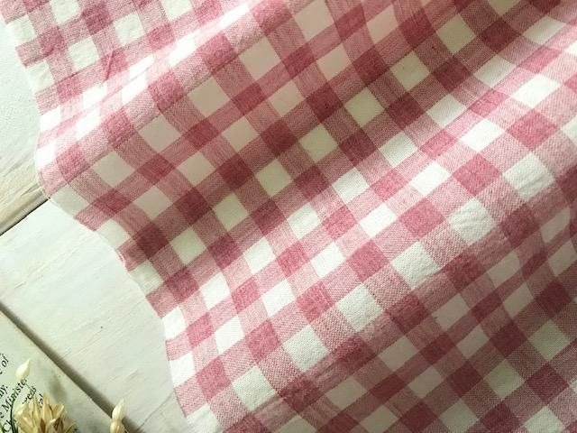 ■0.5m■延長可能■オーガニック100%■オーガニックガーゼギンガム 　木苺_画像5