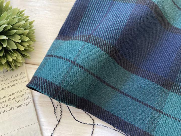 ◇0.5ｍ■延長可能◇◇再入荷◇布■先染ストレッチ起毛ブラックウォッチカルゼ◇_画像4