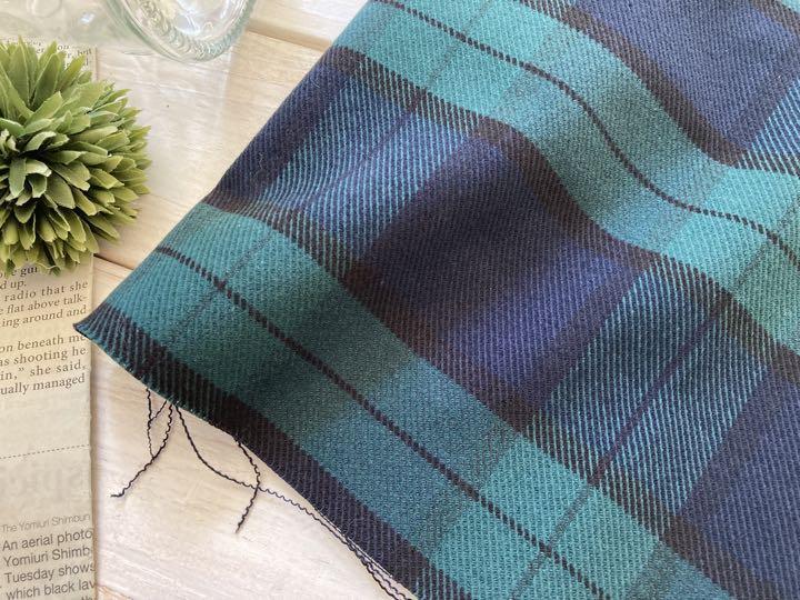 ◇0.5ｍ■延長可能◇◇再入荷◇布■先染ストレッチ起毛ブラックウォッチカルゼ◇_画像5