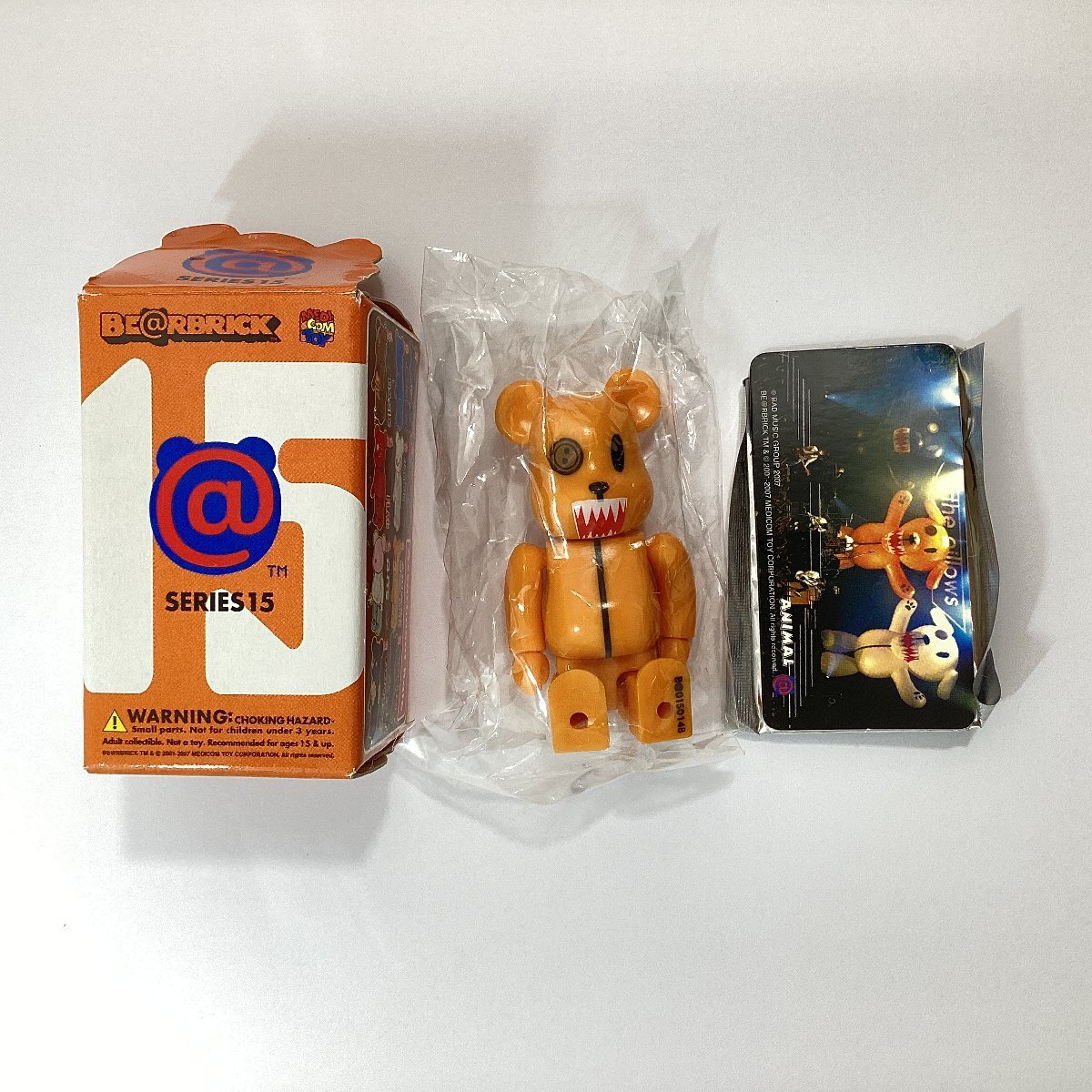 BE@RBRICK ベアブリック SERIES15 ANIMAL the pillows BUSTERS WE HAVE A THEME SONG メディコム・トイ 全高約70mm_画像1