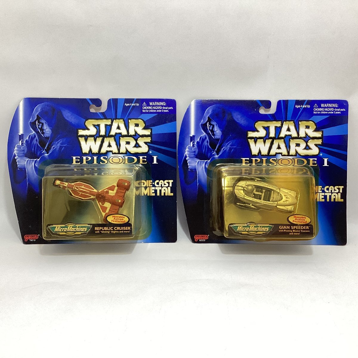スターウォーズ エピソードI マイクロマシーン ダイキャストビークル 8個 ポッドレーサー ＋ コムテック ベーシック フィギュア 4個 トミーの画像2