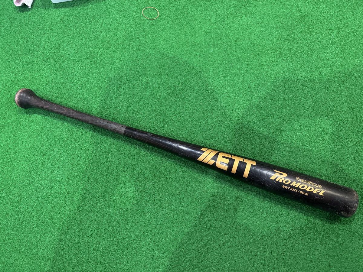 ZETT Z бейсбол из дерева bat промо Dell Hanshin красный звезда модель RED STAR красный Star PROMODEL 85 см 779g б/у товар 
