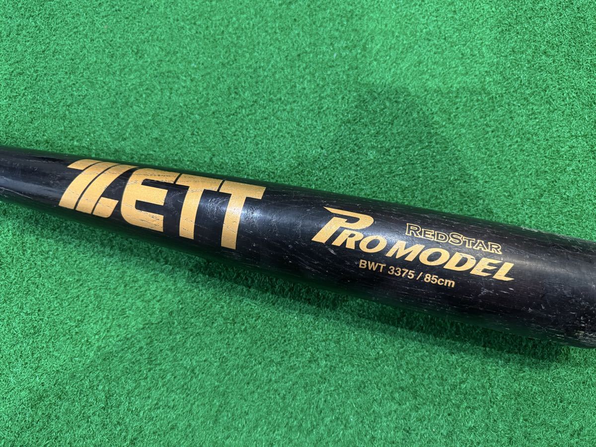 ZETT Z бейсбол из дерева bat промо Dell Hanshin красный звезда модель RED STAR красный Star PROMODEL 85 см 779g б/у товар 