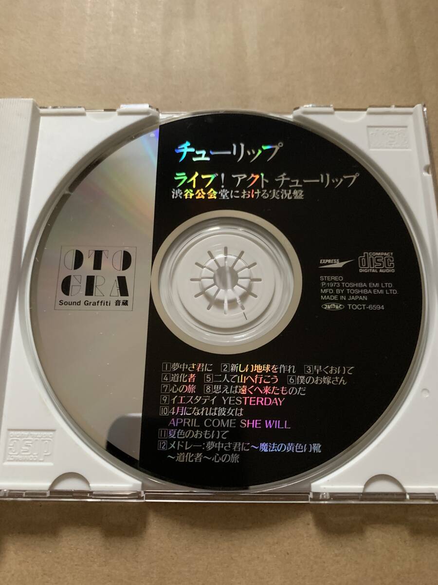LIVE!! ACT TULIP TULIP/ライヴ!アクト・チューリップ 渋谷公会堂における実況盤 財津和夫 安部俊幸 姫野達也 吉田彰 上田雅利 TOCT-6594_画像4