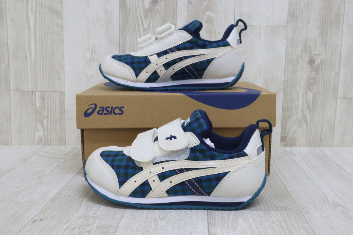 【ト萬】asics ファミリアコラボ アイダホ MINIーF. スニーカー (15.5) TUM007-42XB ※箱あり SA000RNP86_画像1