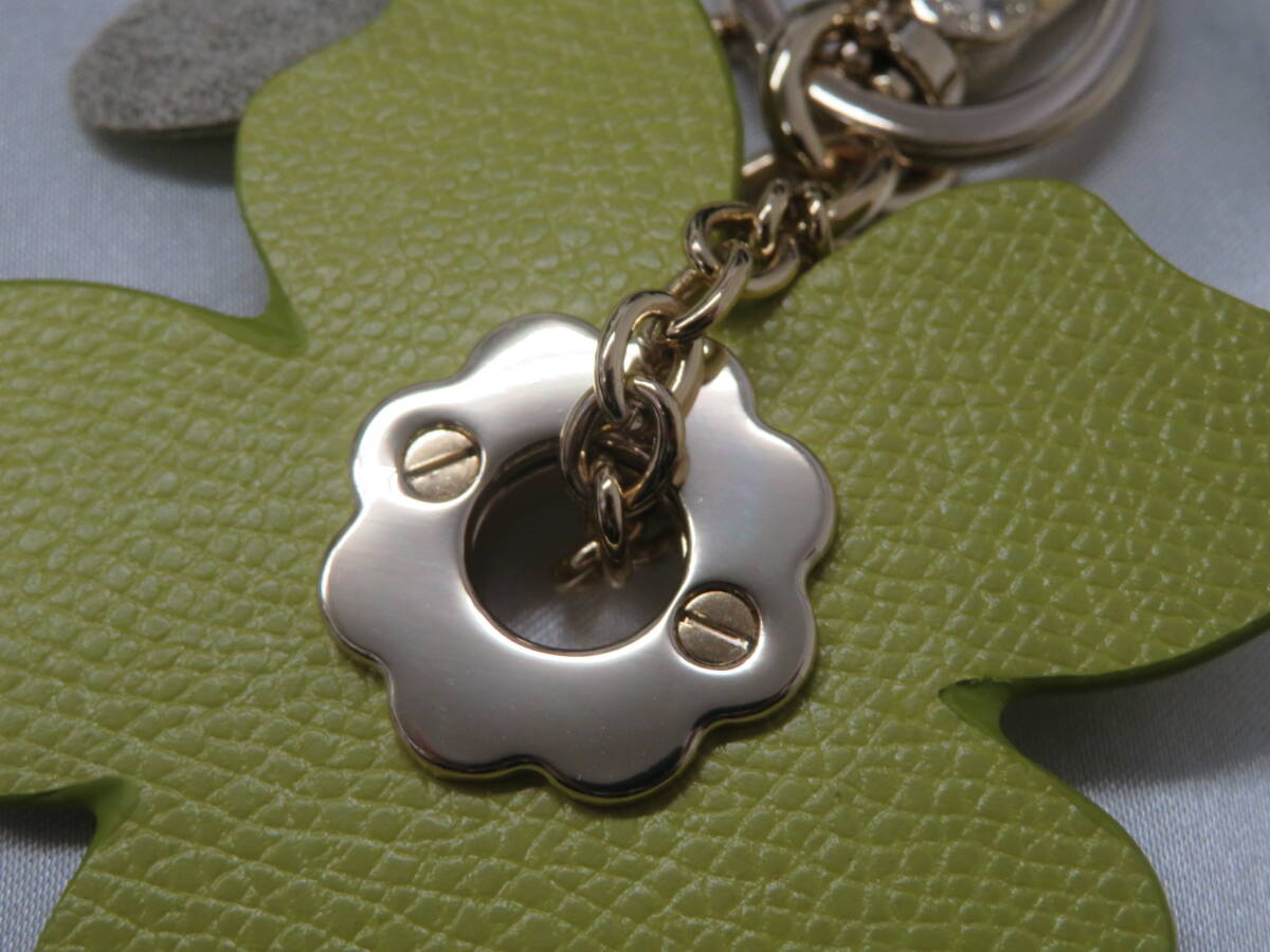 [ сумка ] Furla FURLA цветок цветок узор брелок для ключа очарование оттенок зеленого кожа кожа прекрасный товар 