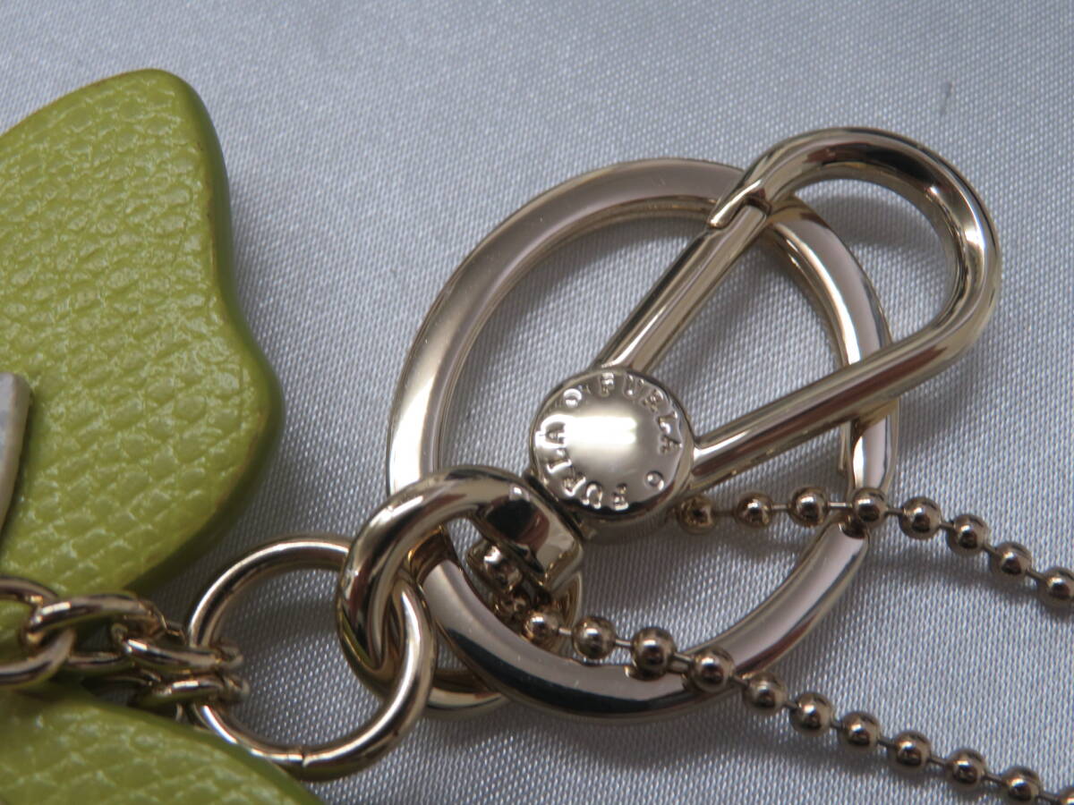 [ сумка ] Furla FURLA цветок цветок узор брелок для ключа очарование оттенок зеленого кожа кожа прекрасный товар 