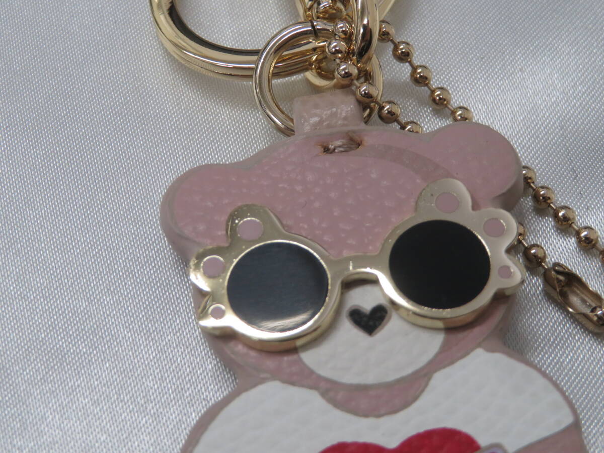 [ сумка ] Furla FURLA Bear .. медведь медведь очарование ключ держатель кожа кожа прекрасный товар 
