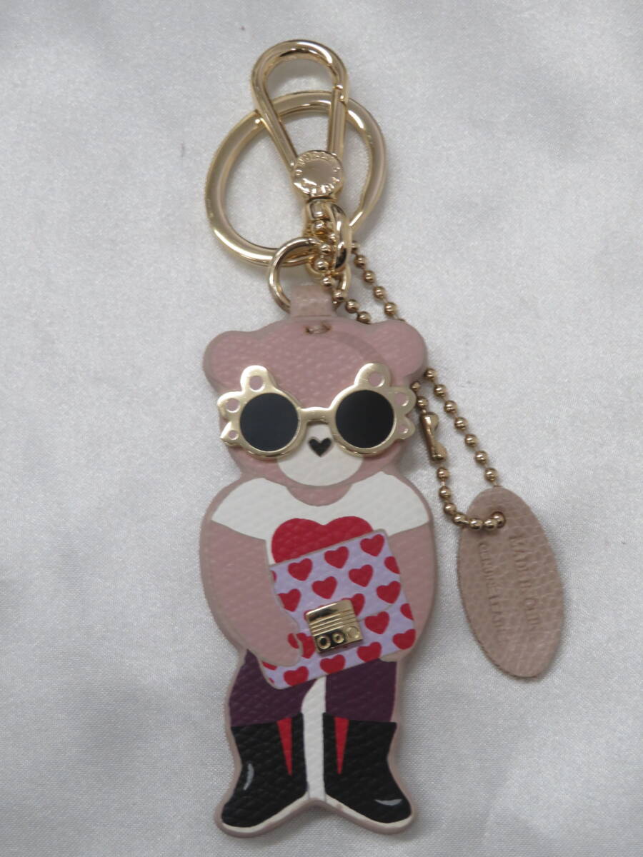 [ сумка ] Furla FURLA Bear .. медведь медведь очарование ключ держатель кожа кожа прекрасный товар 