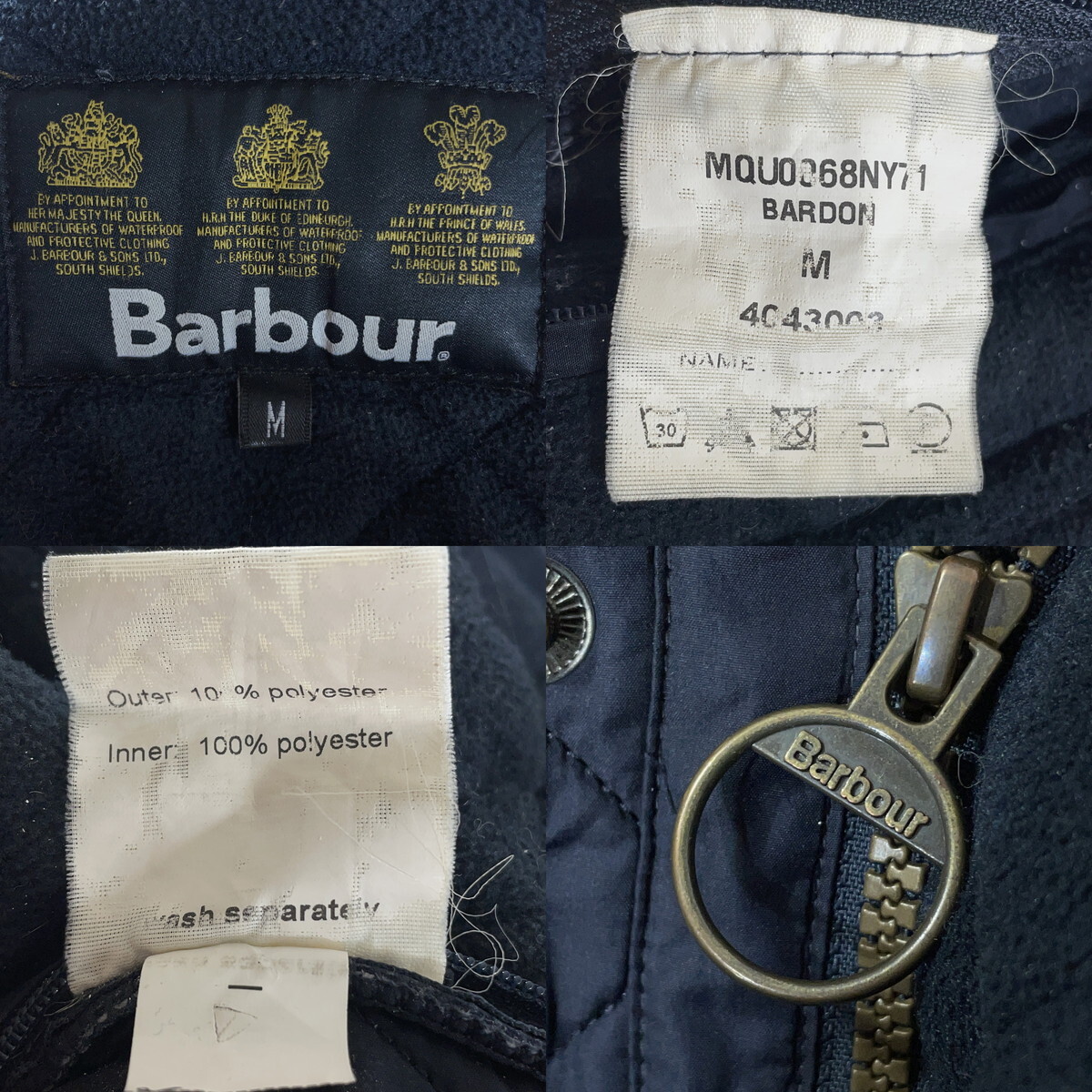 Barbour バブアー BARDON バードン キルティングジャケット MQU0068NY71 M