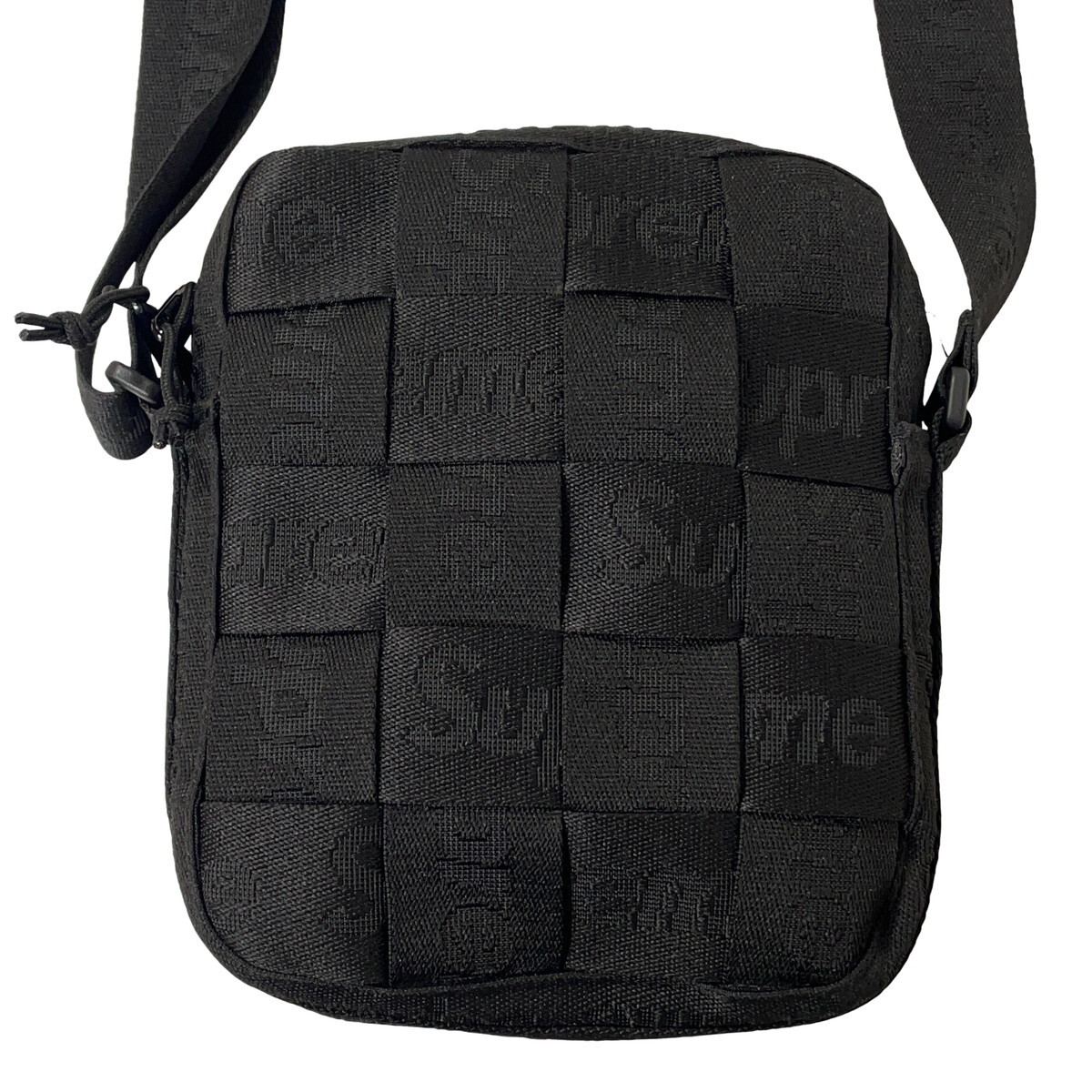 極美品 シュプリーム Supreme Woven Shoulder Bag 24SS 23SS ウォーブン ショルダー バッグ クロスボディ ブラック 黒_画像2