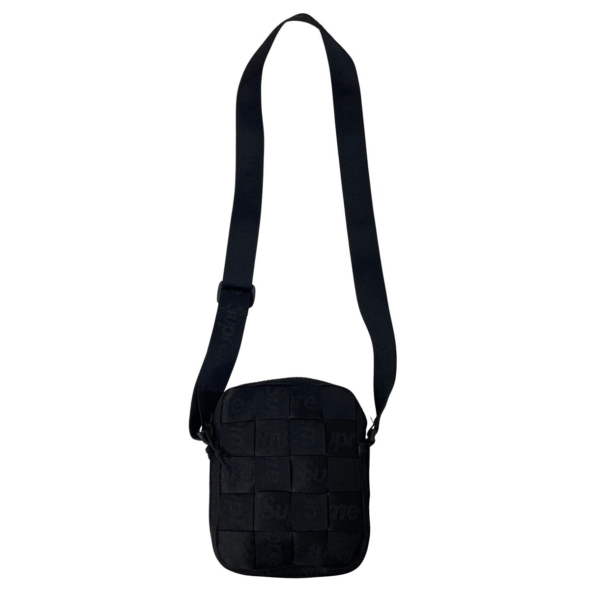 極美品 シュプリーム Supreme Woven Shoulder Bag 24SS 23SS ウォーブン ショルダー バッグ クロスボディ ブラック 黒_画像4