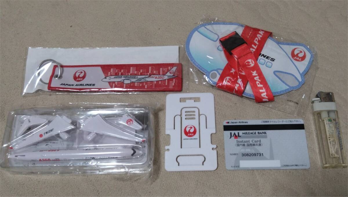 ▼JAL スマホスタンド インスタンスカード エアバス ミニチュア A350 キーホルダー パスケース 日本航空 日航 JAPAN AIRLINE JL_画像1
