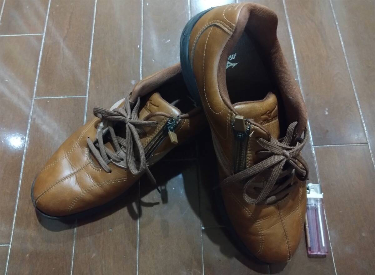 ▼MIZUNO ウォーキングシューズ LD CA II Men’s 5KF27051 茶色 25.5cm 通勤 通学 タウンユース 靴_画像1