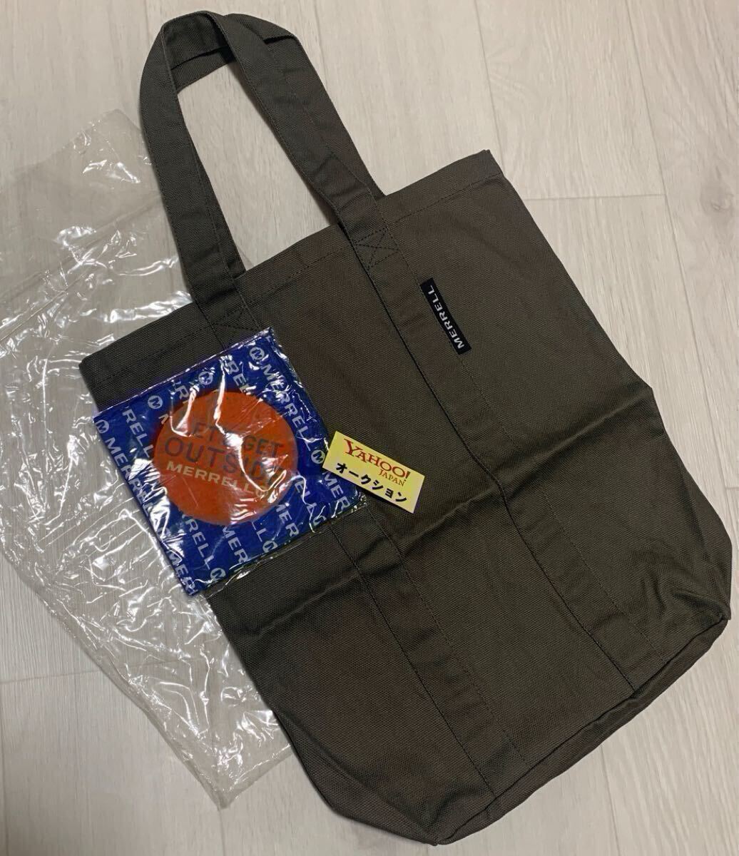 非売品 コラボ Lee MERRELL ワークエプロン タグ付★バンダナ★トートバッグ★ピンバッジ★靴 シューズ ガチャ★メレル★グッズ アウトドア_画像7