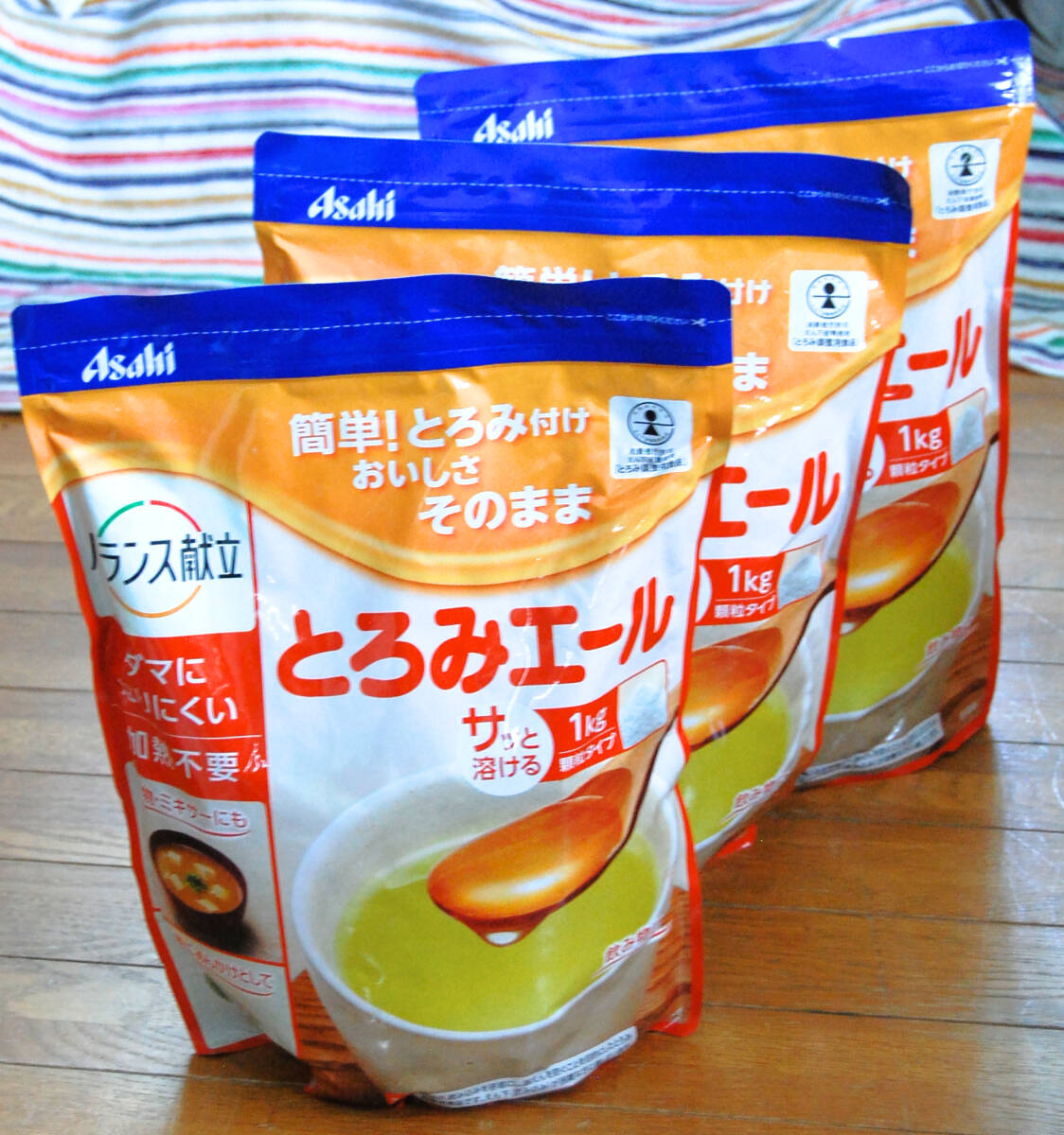 アサヒの介護食とろみエール 1kg × 3個_画像1